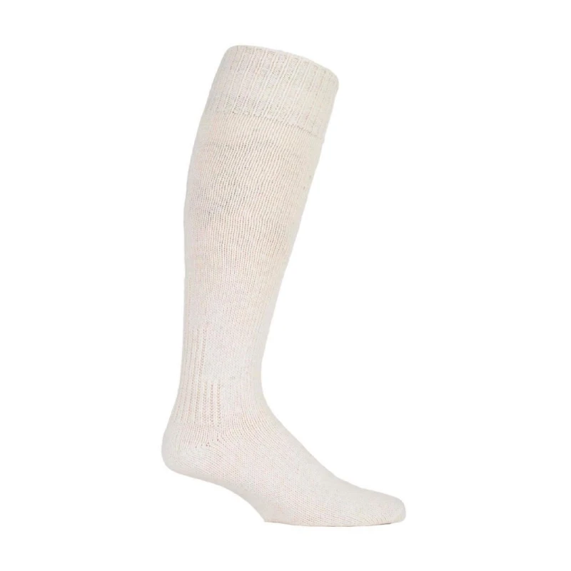 Image of Sock Snob Sock Snob Men 1 Pack Knee High Long Fisherman Angling Socks in Cream Size: 6-11 Cream 6-11 Male 5019041221225
