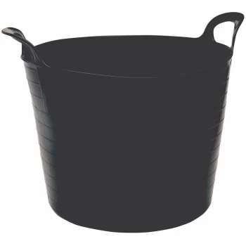 Image of Multi-Purpose Flexible Bucket, 42L Capacity, Black [43475] - Draper
