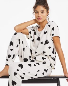 Image of Boux Avenue Heart Print Jogger Set