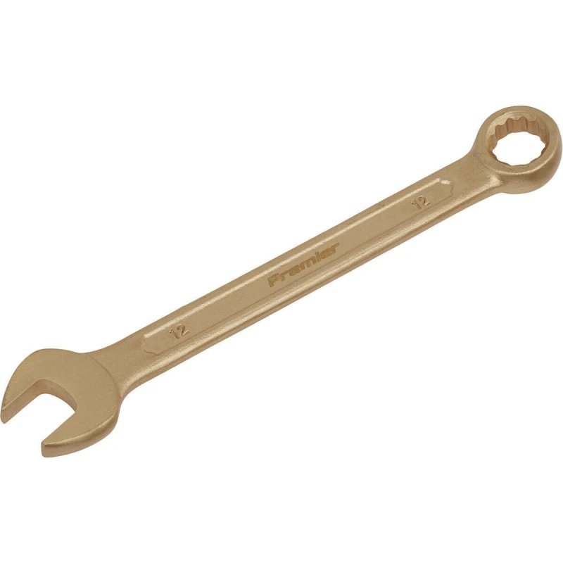 Image of Loops 12mm Non-Sparking Combination Spanner - Open-End & 12-Point WallDrive Ring Multi