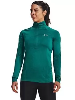 Image of Under Armour Tech 1/2 Zip - Twist, Green, Size XS, Women