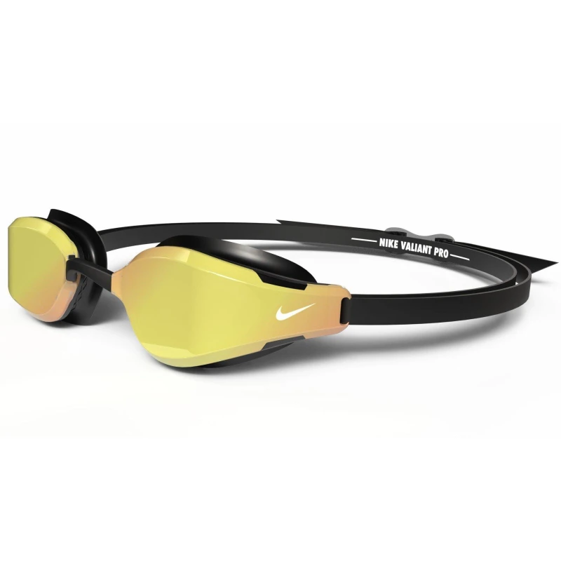 Image of Nike Swim Valiant Pro Mirrored Nike Swim Valiant Pro Mirrored Goggles Gold unisex One Size