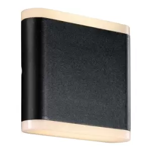 Image of Nordlux Lighting - Nordlux Akron Outdoor Up Down Wall Lamp Black 3000K