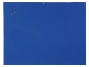 Image of Bi-Office Unframed Blue Felt Notice Board 90x60cm