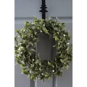 Image of Glittered Mistletoe Wreath