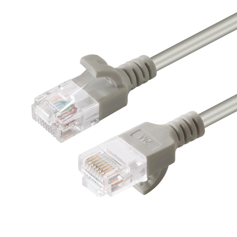 Image of Microconnect V-UTP602-SLIM networking cable Grey 2m Cat6 U/UTP (UTP)