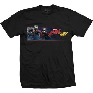 Image of Marvel Comics - Ant Man & The Wasp Banner Unisex Medium T-Shirt - Black