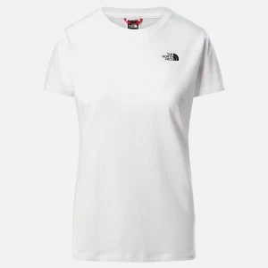 Image of The North Face Womens Simple Dome Short Sleeve T-Shirt - TNF White - M