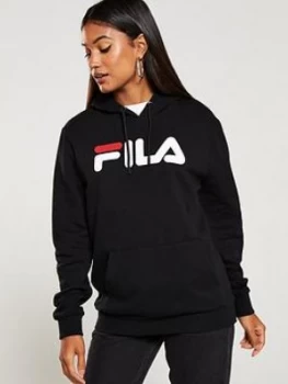 Image of Fila Fiori Boyfriend Hoodie - Black Size M Women