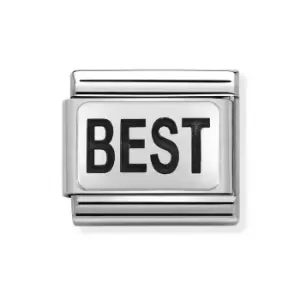 Image of Nomination Classic Silver Best Charm