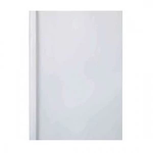 Image of GBC IB370175 A4 White Gloss Thermal Binding Cover 12mm Pack of 100