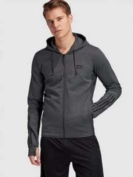 Image of Adidas Designed 2 Move Motion Full Zip Hoodie - Grey Heather