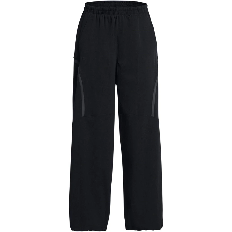 Image of Under Armour Womens Unstoppable Open Hem Woven Jogger Black female 12 (M)