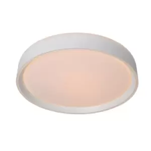 Image of Nuria Modern Flush Ceiling Light - Ø30cm - LED Dim. - 1x18W 2700K - 3 StepDim - White