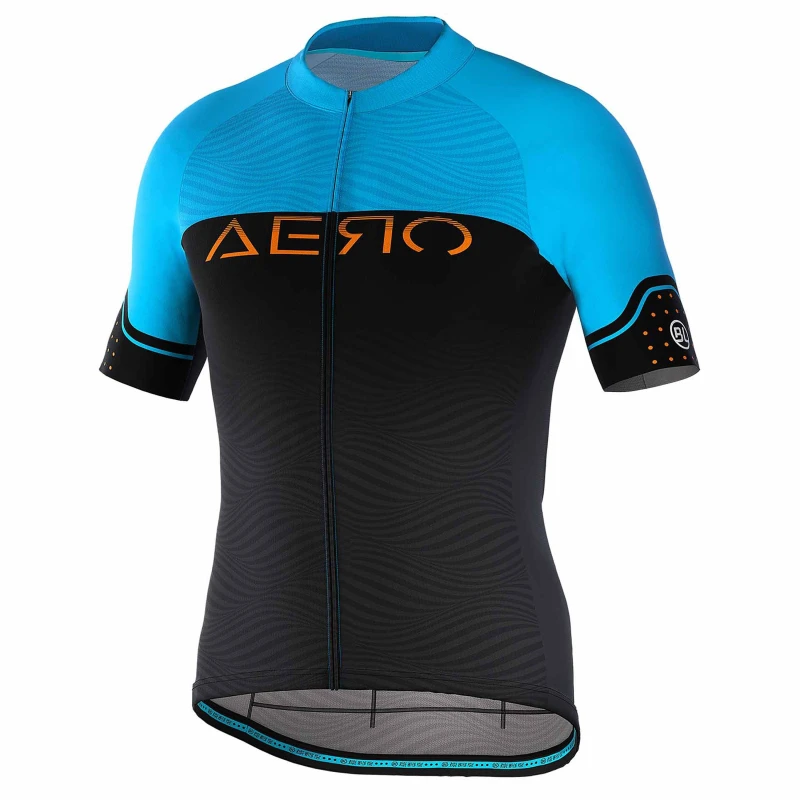 Image of Bicycle Line Mens BL Aero S2 UPF 30+ Short Sleeve Cycling Jersey Fluo Blue male Small