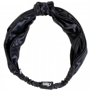 Image of Slip Silk Knot Headband (Various Colours) - Black
