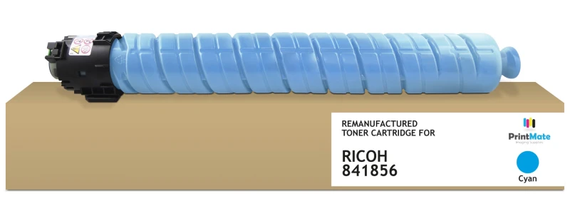 Image of PrintMate RICOH 841856. remanufactured toner. Cyan 22500p
