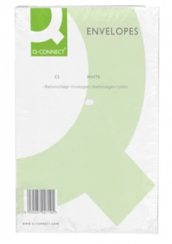 Image of Q Connect 100GSM C5 Plain Peal & Seal White Envelopes - 500 Pack