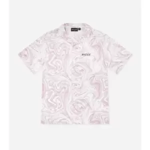 Image of Nicce Ash Short Sleeve Shirt Mens - Pink