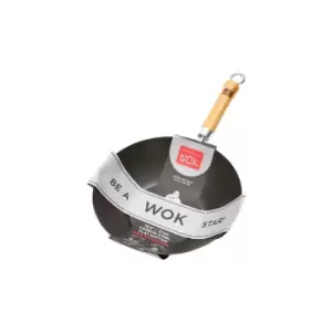 Image of School Of Wok - 27cm Pre-Seasoned Carbon Steel Wok