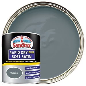 Image of Sandtex Rapid Dry Plus Soft Satin Paint - Seclusion 750ml