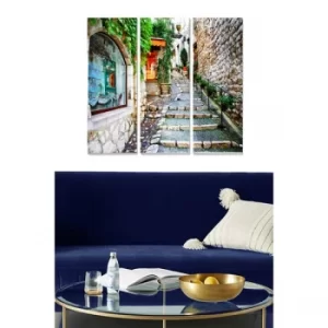 Image of MDF300240251 Multicolor Decorative MDF Painting (3 Pieces)