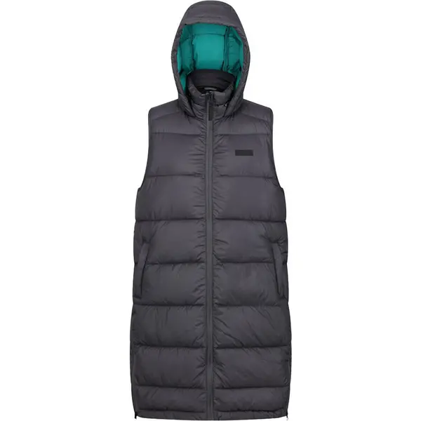 Image of Regatta Womens Ganella Long Padded Hooded Bodywarmer Gilet 12 - Bust 36' (92cm)