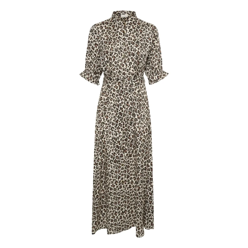 Image of Kaffe Womens shirt dress KAFFE Velana Beige Female 42