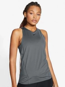Image of Nike Training Pro Tank, Grey Size M Women