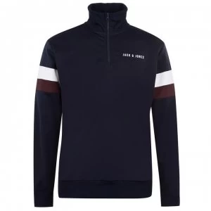 Image of Jack and Jones Dollar Zip Top Mens - Sky Captain