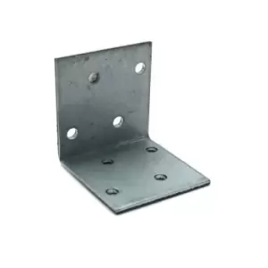 Image of Moderix - Heavy Duty Zinc Plated Reinforced Corner Angle Bracket - Size 40x40x40x2mm - Pack of 20