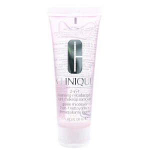 Image of Clinique 2-In-1 Makeup Remover And Cleansing Micellar Gel 50ml For Women