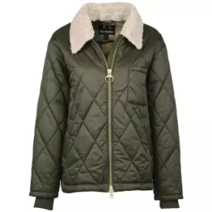 Image of Barbour Womens Vaila Quilted Jacket Sage/Classic 16