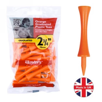 Image of Masters Plastic Graduated Castle Tees 2 3/4 Orange - 20 Pack