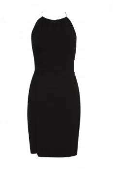 Image of French Connection Santorini Drape Jersey Strappy Dress Black