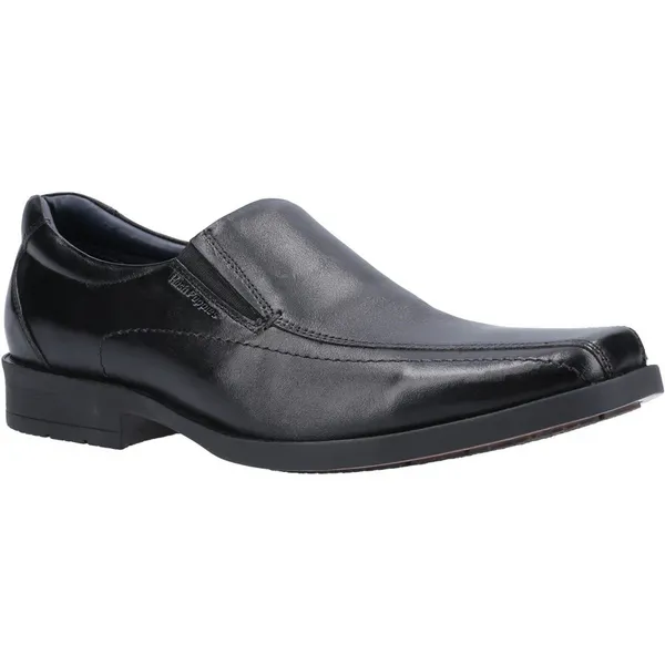 Image of Hush Puppies Mens Brody Leather Slip On Casual Formal Shoes - UK 8 Black male GDE2750BLK8