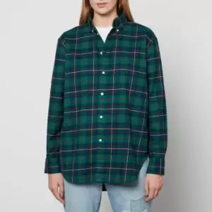 Image of Polo Ralph Lauren Womens Long Sleeve-Blouse - Polo Tartan - XL
