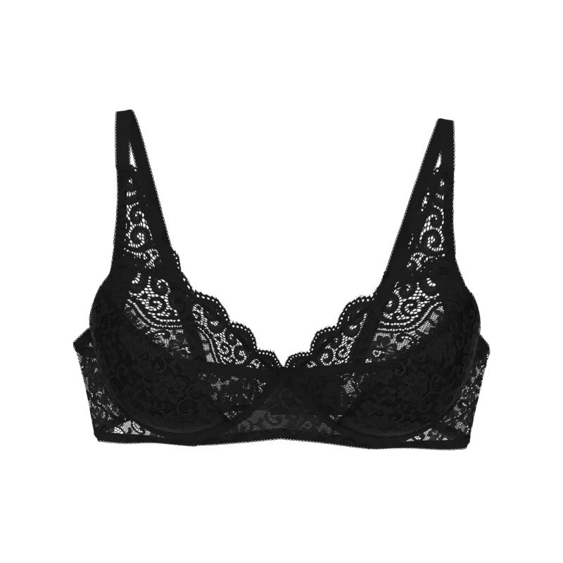 Image of Triumph Amourette Non-Underwired Bra Black Women 34B;36B;38B;40B;34C;36C;40C;42C;34D;38D;40D;42D;36DD;38DD