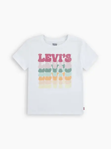 Image of Kids Organic Retro Levis Tee - White