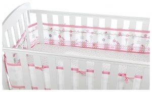 Image of BreathableBaby 4 Sided Cot Wrap English Garden