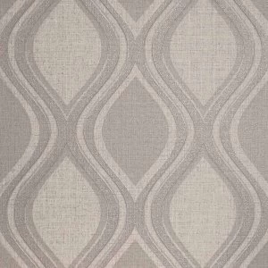 Image of Arthouse Curve Taupe Wallpaper