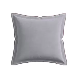 Image of Bedeck of Belfast Siya Pair of Square Pillowcases, Grey