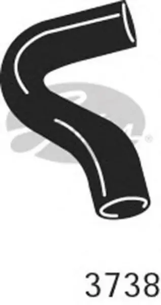 Image of Curved Radiator Hose 170mm X 33 Gates 3738