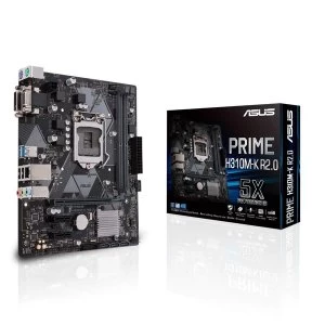 Image of Asus Prime H310MK R2.0 Intel Socket LGA1151 H4 Motherboard