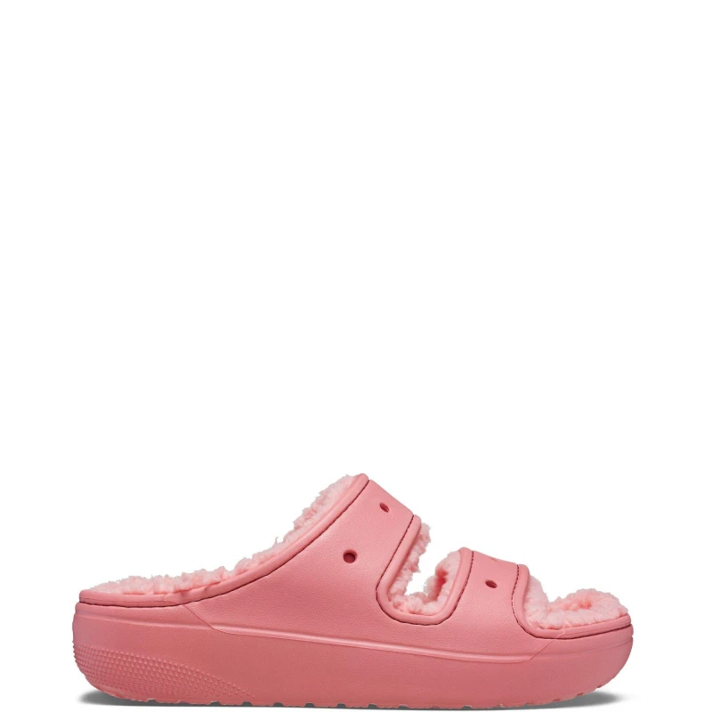 Image of Crocs Classic Cozzzy Sandal - Red Red 8