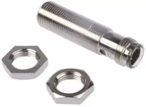 Image of Omron M12 x 1 Inductive Proximity Sensor - Barrel, PNP Output, 4mm Detection, IP67