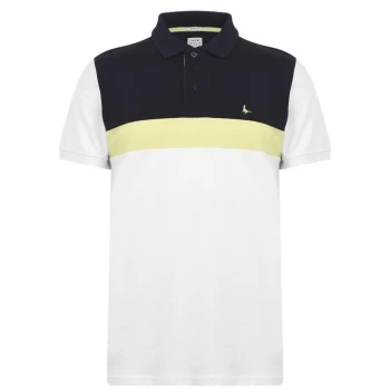 Image of Jack Wills Qimble Colour Block Polo - White