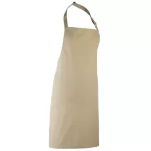 Image of Premier 'colours' Bib Apron / Workwear (pack Of 2) (one Size, Khaki)