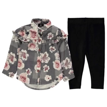 Image of Firetrap 2 Piece Frill Blouse Set Infant Girls - Rose Check