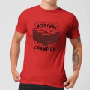 Image of Beershield Beer Pong Champion T-Shirt - Red - S